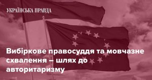 Вибіркове правосуддя та мовчазне схвалення – шлях до авторитаризму 
