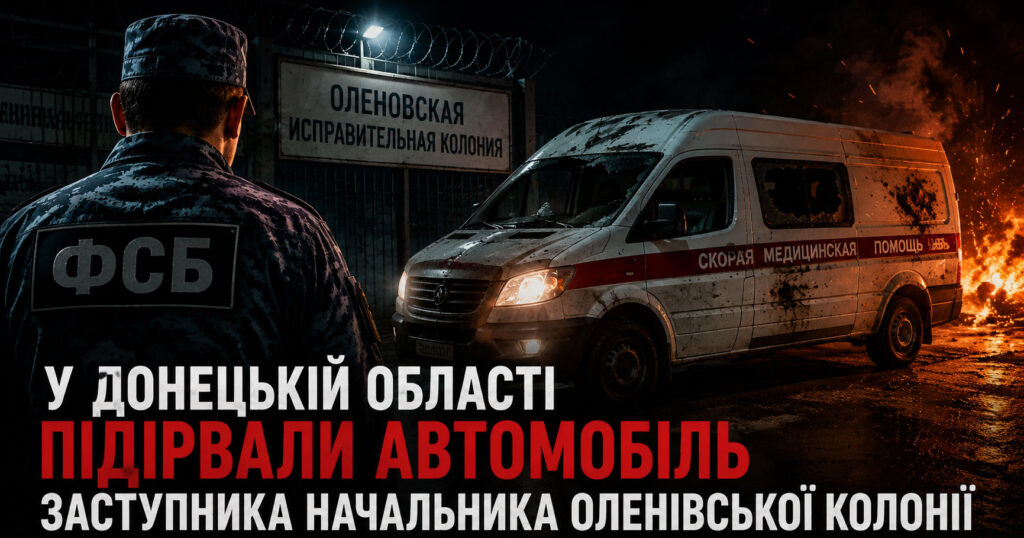 У Донецькій області підірвали автомобіль заступника начальника Оленівської колонії